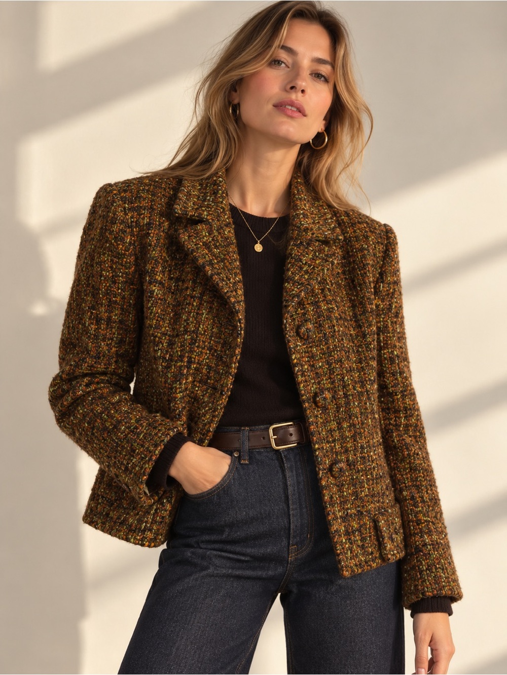 ‘70s Windsmoor London Donegal Tweed Blazer